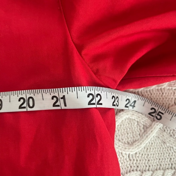 Talbots Petite Red Women's Cotton Jacket with Pinstripe Lining Women’s size L - Picture 14 of 14